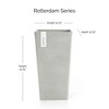 Ecopots Rotterdam Durable Modern Square Indoor/Outdoor Recycled-Based Composite Flower Planter - 3 of 4