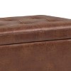 NicBex Multi-functional Ottoman with Storage, Ottoman Foot Rest with Safety Hinge and Tufted Top for Bedroom, Living Room, Light Brown - 3 of 4
