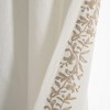 Luxury Modern Flower Embroidery Border Window Panel - 4 of 4