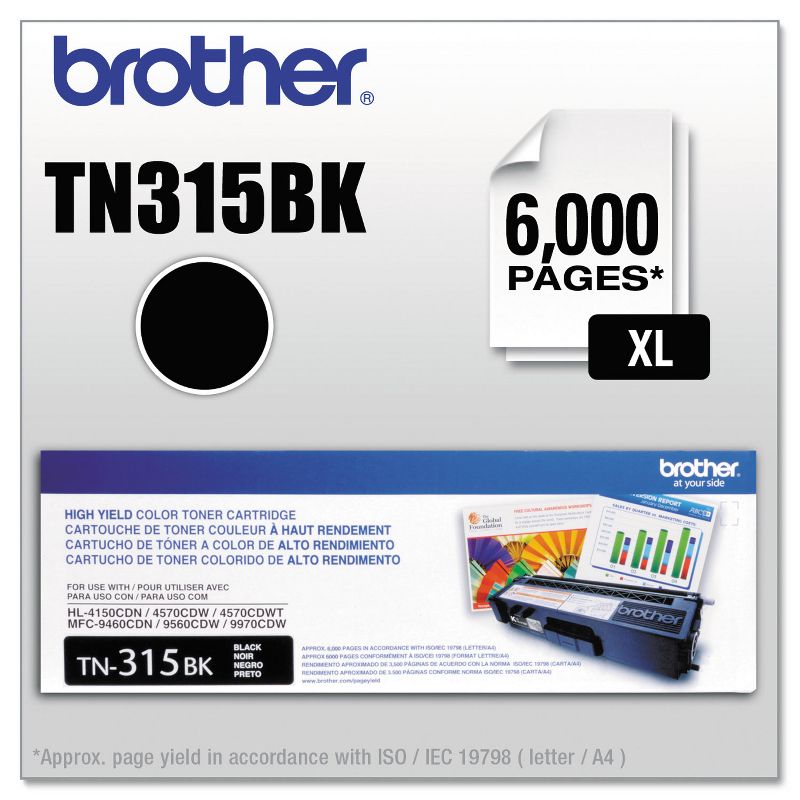 Brother TN315BK High-Yield Toner Black , 1 of 9