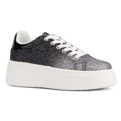 New York & Company Women's Raphaela Low Top Sneakers - 6.5, Black : Target