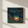 24 x 24 Inch Canvas Wall Decor – Campfire Design by Manual Woodworkers and Weavers - 3 of 3