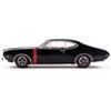 1970 Oldsmobile 442 W-30 Ebony Black with Red Stripes 1/43 Diecast Model by IXO Models - 2 of 4