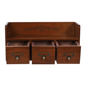 YIYIBYUS Desktop Organizing Cabinet, Supplies Organizer, Vintage Drawers for Desk - 1 of 4