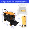 SKRAN 450 LBS Camping Double Decker Large Capacity Wagon Cart with Extended Lower Shelf and 360° Rotating Wheels,for Camping,Shopping,Beach - 3 of 4