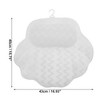 Unique Bargains Shell Shape Bath Pillow 16.93"x15.75"x2.36" White 1 Pc - 3 of 4