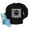 Simply Sage Market S.W.Smiley Choose Happy Smiley Face Sweatshirt - 3 of 4