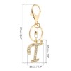 Unique Bargains Chic Stylish Zinc Alloy Gold Tone Initial Letter Keychain - 2 of 4