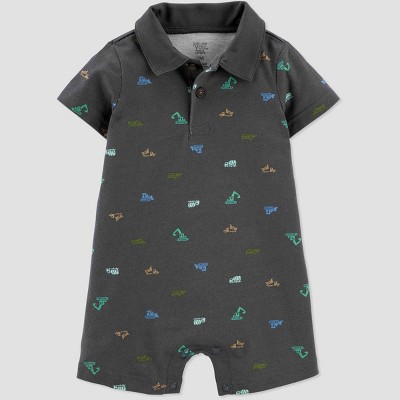 baby boy short sleeve romper