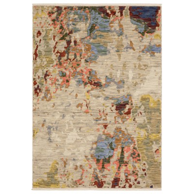 Oriental Weavers Soleri SOL09 Beige/ Multi Indoor Area Rug - 2' x 3'