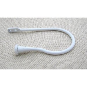 Zinc Mini Window Curtain Drapery Holdback Tie Back - 5 Finishes - 1 of 4