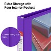 Staples Heavy Duty 1" 3-Ring View Binder Purple (24673-US) 82707 - 4 of 4