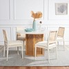 Danez Cane Dining Table - DTB2100C - White/Natural - Safavieh - 4 of 4