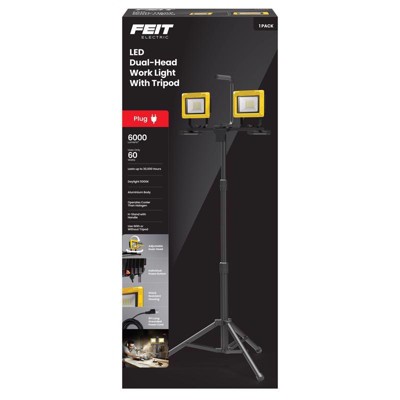 Feit Electric Pro Series 6000 lm LED Dual Power Tripod Work Light