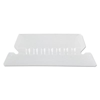 Pendaflex Hanging File Folder Tabs 1/5 Tab Two Inch Clear Tab/White Insert 25/Pack 42CR