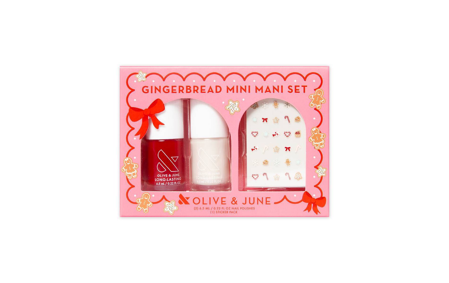 Olive & June Mini Mani Nail Polish Gift Set - Gingerbread - 3ct