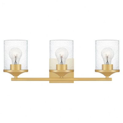 Quoizel Lighting Abner 3 - Light Vanity in  Aged Brass