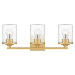Quoizel Lighting Abner 3 - Light Vanity in  Aged Brass - 1 of 4