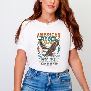 Simply Sage Market American Rebel Spirit Distressed Garment Dyed Tee - 1 of 4