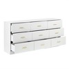 Lyngins Morden Ample Chest of Drawers,Wide 9-Drawer Dresser with Golden Handles,Storage Furniture for Bedroom,Living Room - 4 of 4