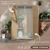 WELLFOR Outdoor Storage Cabinet with Waterproof Asphalt Roof - 3 of 4