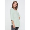 WEST K Women's Nora Ultrasoft V-neck Tunic with Long Sleeves and Front Seam Detail - 2 of 4