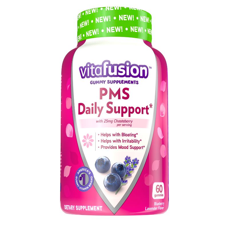 vitafusion PMS Daily Support Women&#39;s Gummy Supplement - 60ct, 1 of 10
