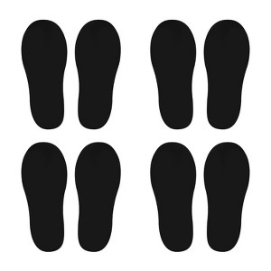 Unique Bargains Home Classroom Floors Stairs Decal PVC Footprint Sticker 4 Pairs - 1 of 4