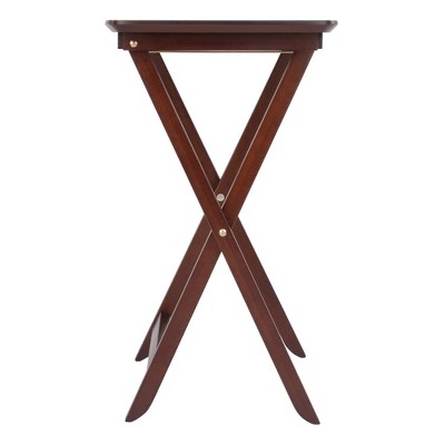 Darlene 2-Piece Walnut Rectangular Snack Table Set