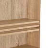 GlasFlength Bathroom Storage Cabinets Modern Wall Cabinet with Wavy Doors and Adjustable Shelf for Bathroom, Beige, 23.6"*7.9"*27.6" - 3 of 4