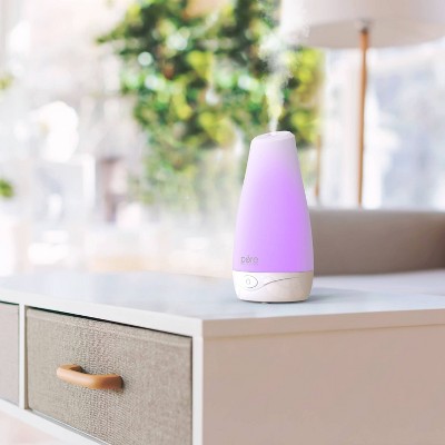 White Ultrasonic Aromatherapy Diffuser with Color-Changing LED