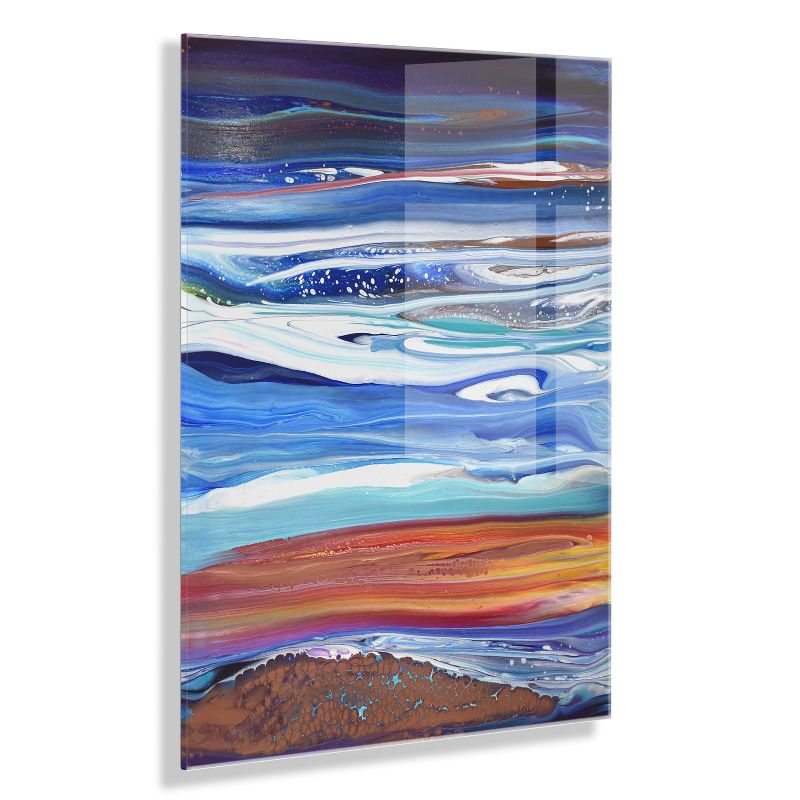 23&#34; x 31&#34; Coastal Currents Floating Acrylic Art by Xizhou Xie Assorted - Kate &#38; Laurel All Things Decor, 1 of 11