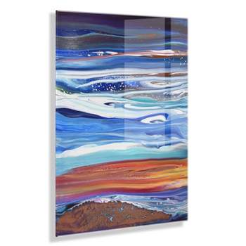23" x 31" Coastal Currents Floating Acrylic Art by Xizhou Xie Assorted - Kate & Laurel All Things Decor