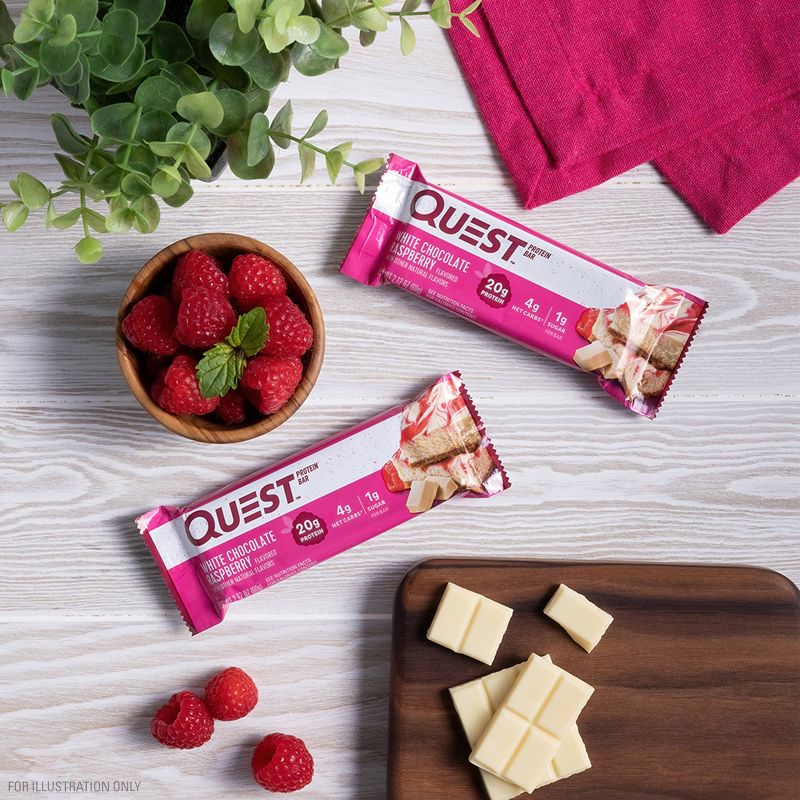 Quest Nutrition 20g Protein Bar - White Chocolate Raspberry, 4 of 14