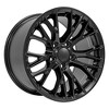 OE Wheels CV22 17 Inch Rim Fits Corvette C7 Z06 Style 5x120.65 17x9.5 Satin Black - Hollander 5734 (1) - 3 of 4