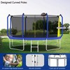 NAYSAYE Trampoline 12FT with Enclosure Ladder AntiRust Coating ASTM Approved Outdoor for Kids, Blue, 144.00"*99.00"*120.00" - 3 of 4