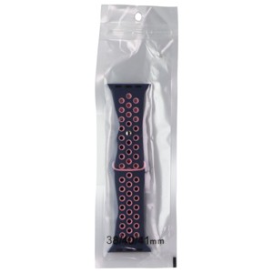 Silicone Sport Band for Apple Watch (38/40/41mm) Cases - Blue/Pink - 1 of 1
