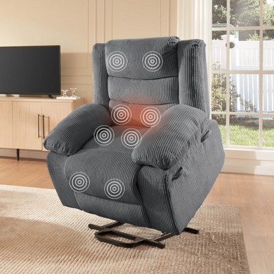 Bestier Massage Recliners for Elderly, Power Lift Recliner Chair with Heat and Vibration for Living Room