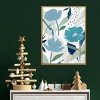 18" x 24" Song of the Wind I Blue flowers by Isabelle Z Framed Canvas Wall Art - Amanti Art: Modern Botanical Lithograph, Gold Frame - 4 of 4