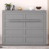 Streamdale Full Size Murphy Bed Wall Bed,Gray - 2 of 4
