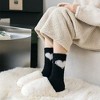 Anna-Kaci 3-Pair Fuzzy Heart Knit Crew Socks Set with Soft Plush Texture, Stretchy Cozy Fabric, and Cute Heart Accent for Gifting - 3 of 4
