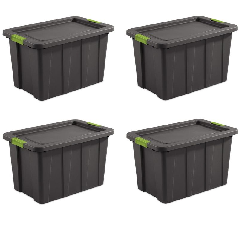 Sterilite Tuff1 Latching 30 Gal Plastic Storage Tote Container and Lid, 1 of 6