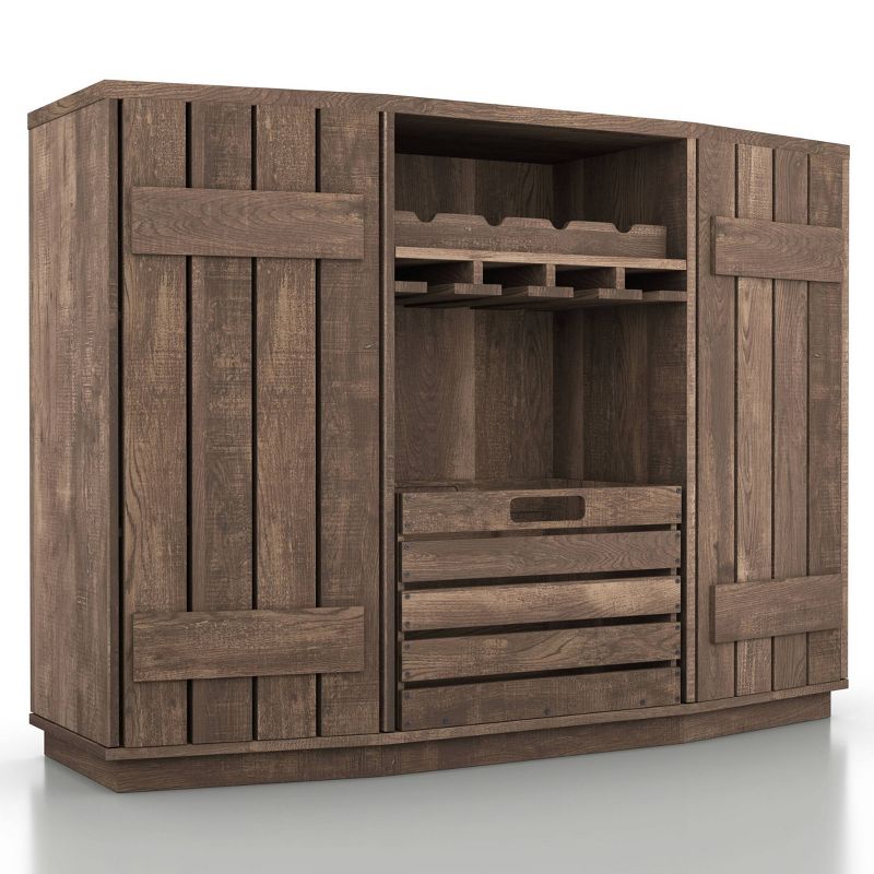 Candy Plank Inspired Dining Buffet with Removable Crate Reclaimed Oak - HOMES: Inside + Out, 4 of 10