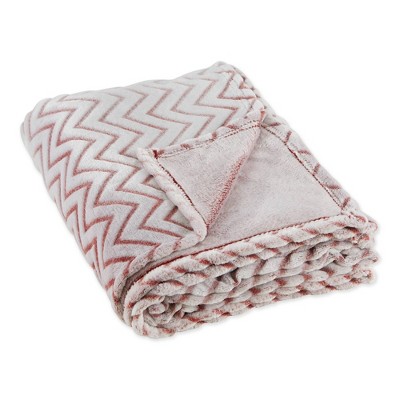 50"x60" Chevron Plush Throw Blanket - Design Imports
