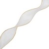 Unique Bargains Ribbon Gold-Edged Fishtail Organza Simple Style Polyester 354.33"x1.57" 1 Pc - 3 of 3