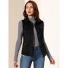 INSPIRE CHIC Women's Buttoned Sleeveless Faux Suede Utility Vest with Cargo Pocket - 3 of 4