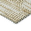 Gold Beige And Ivory Abstract Washable Indoor Outdoor Area Rug - 3 of 4
