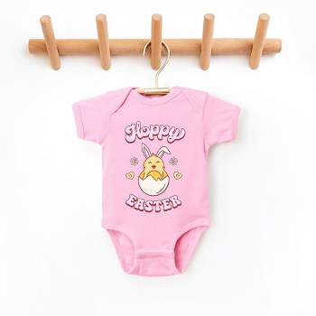 The Juniper Shop Hoppy Easter Chick Colorful Baby Bodysuit