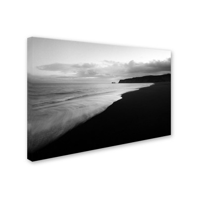 Trademark Fine Art -Philippe Sainte-Laudy 'On the Black Beach' Canvas Art