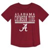 NCAA Alabama Crimson Tide Girls' Foil T-Shirt - 2 of 3